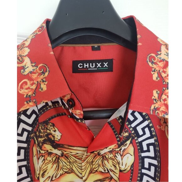 Mens Printed Fashion Shirt Medium EUC - Picture 3 of 8